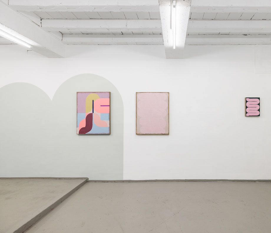 Julia Brennacher Installationsansicht Suppan Schaulager Wien, Spaces of Resonance II, 2025