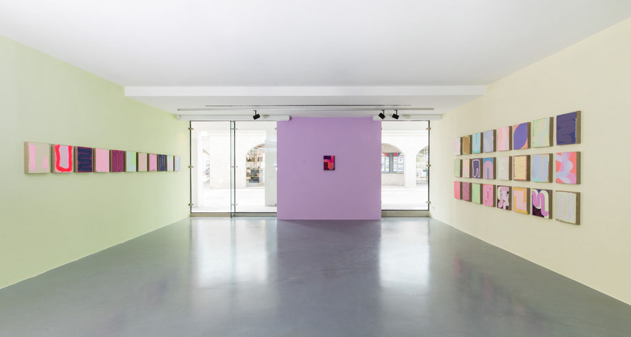 Installationsansicht Julia Brennacher - A Bigger Picture, RLB Atelier Lienz, 2021