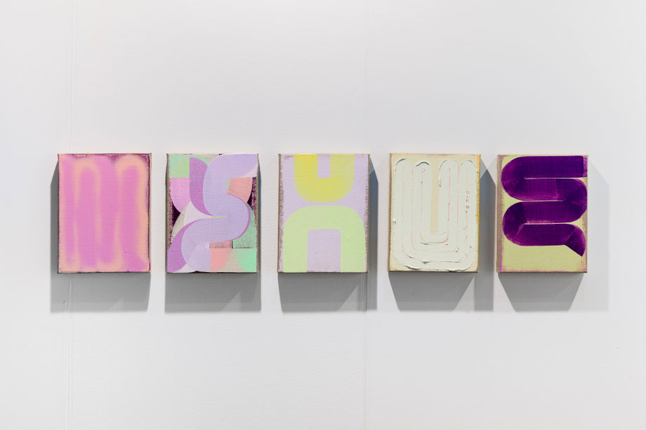 Julia Brennacher, Exhibition view SPARK Art Fair Vienna, Marx Halle, Wien 2021 (Detail)