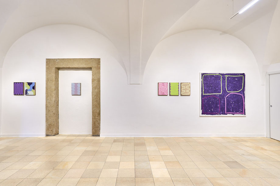 Installation view, Julia Brennacher - The Painter's Delight, Galerie Sophia Vonier, Salzburg, 2022
