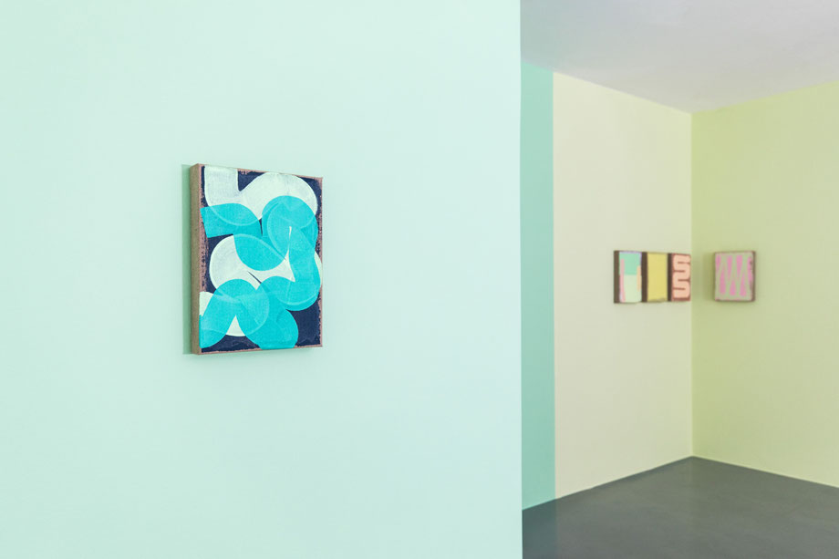 Ausstellungsansicht, Julia Brennacher - A Bigger Picture, RLB Atelier Lienz, 2021. Foto: Ramona Waldner