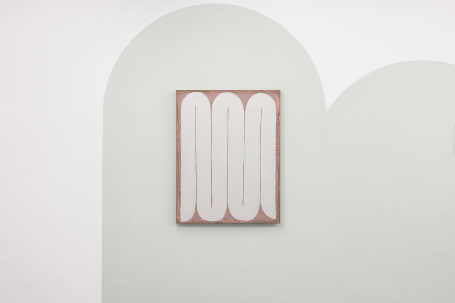 Julia Brennacher Gemälde Ohne Titel 2025, Schaulager Galerie Suppan 90 x 70 cm