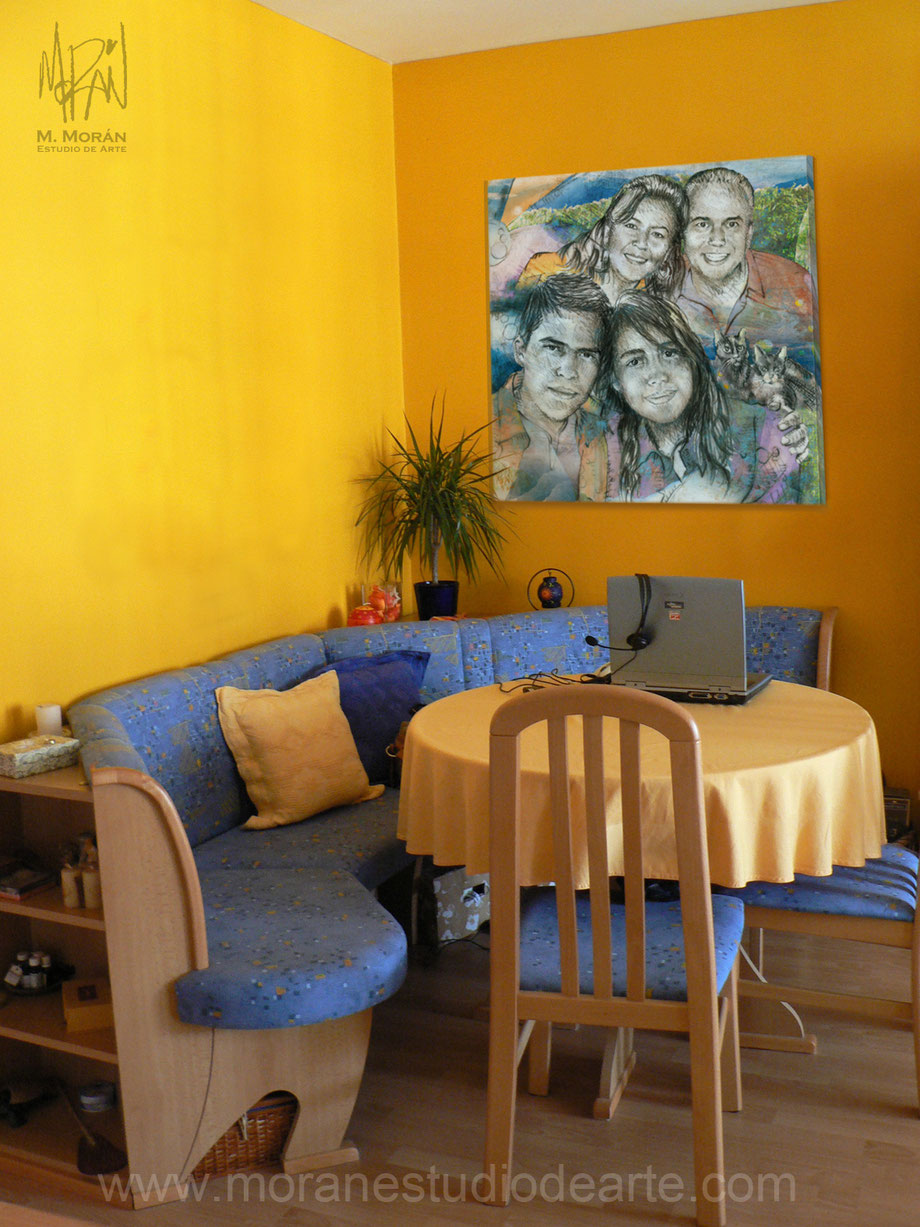 Regalo para mis hijos decoracion interiores cuadro familiar historia 