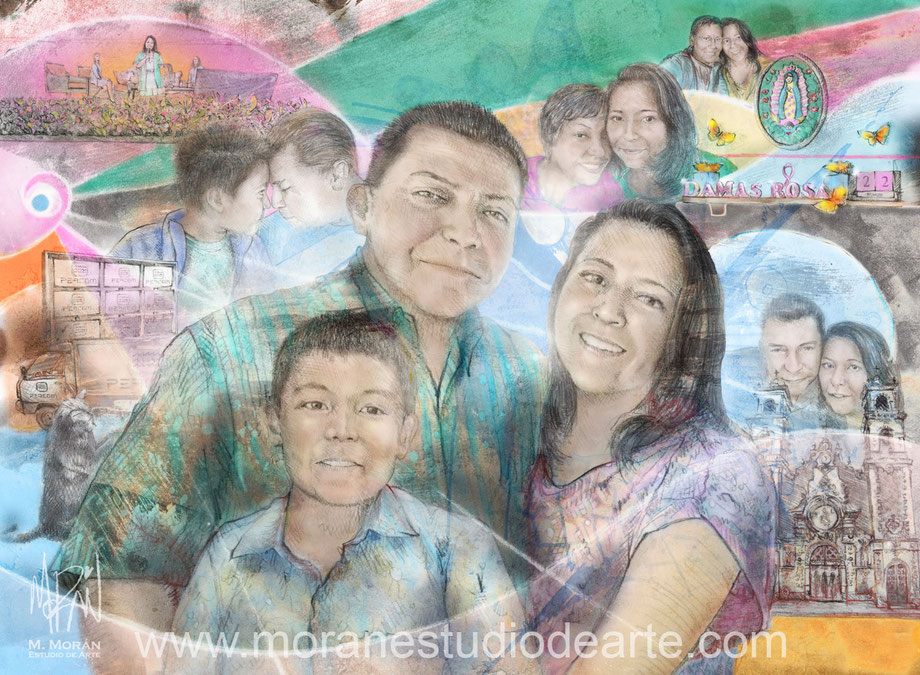 Regalo para mi esposa decoracion interiores cuadro familiar historia 