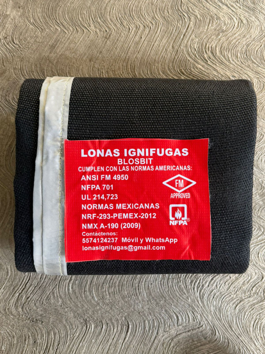 Lona Ignifuga de 6x8 FT - Entrega Inmediata