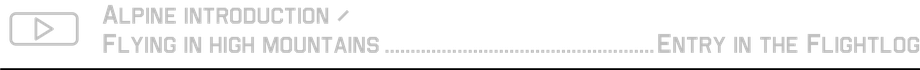 Alpine introduction Flying in high mountains Flying in mountinous areas