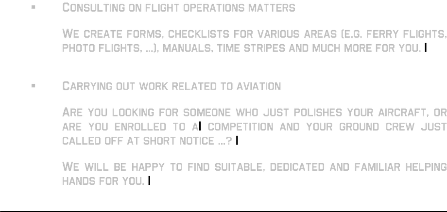 consulting on flight operations matters form forms checklist checklists manual manuals time stripes work related to aviation competition ground crew