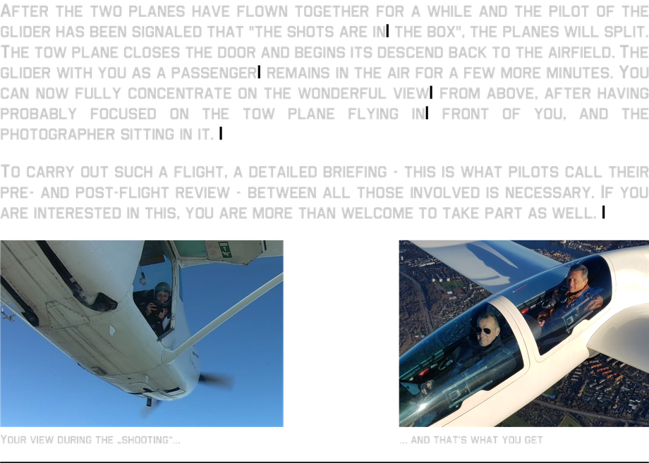 shots in the box formation split descend to airfield  wonderfull view briefing preflight review postflight review 