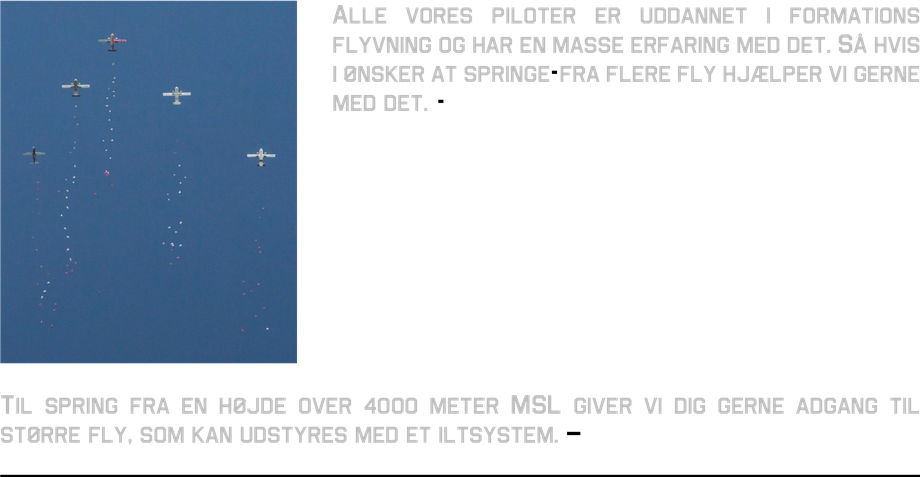 flying in formation droping from several aircraft high altitude jumps oxygen system