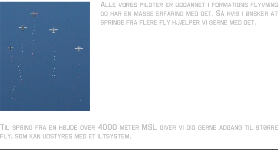 flying in formation droping from several aircraft high altitude jumps oxygen system