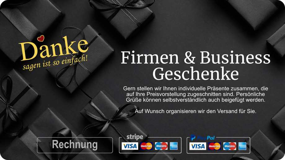 Firmen und Business Geschenke! Erleben Sie unseren tollen Geschenk-Sets zu Ostern, Geburtstagen oder als Mitbringsel zum Grillabend bei Freunden und Nachbarn. 