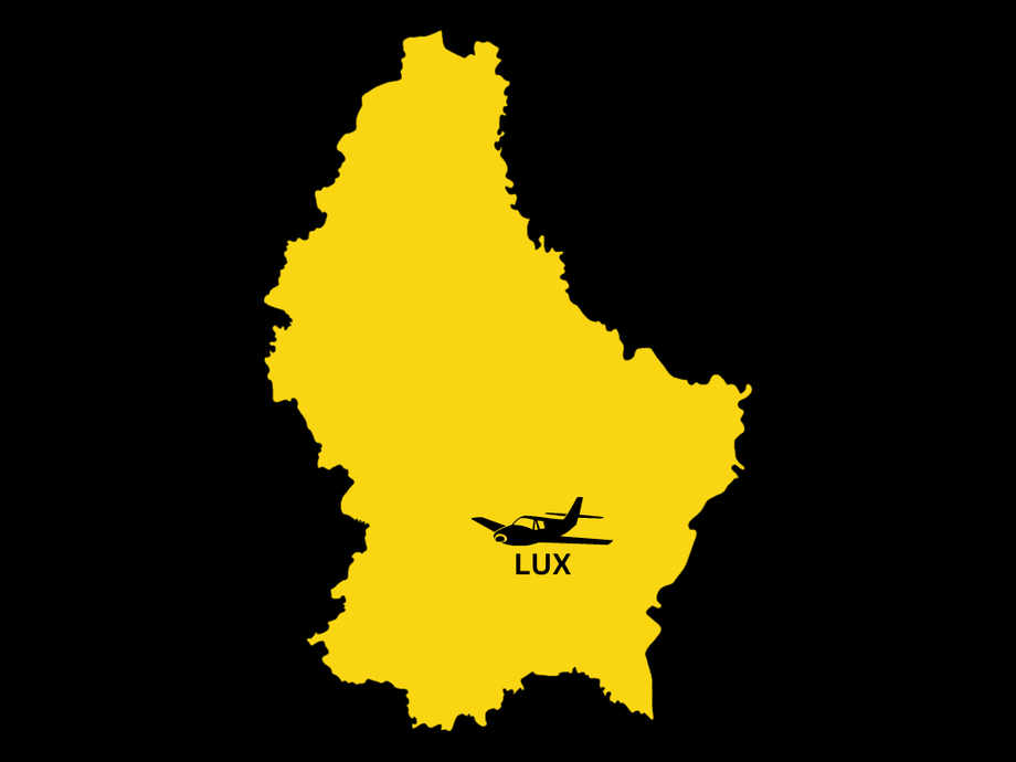 map airport luxembourg