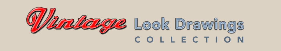Vintage Look Drawing Collection by Lemireart - A selection of world-class customizable printed drawins of classic soirts & muscle cars