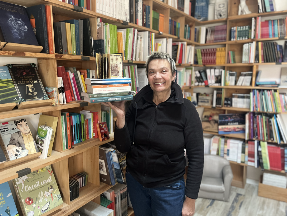 Légende photo : Nathalie Schreiber a ouvert la Libr’Eyre en 2019./Photo archives LB.