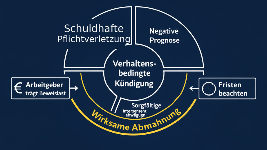 Bild Zeigt Kreisdiagram zum Thema betriebsbedingte Kündigung