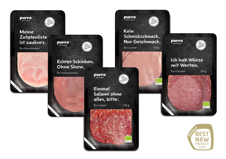 Purro nicht vegane Fleisch-Produkte