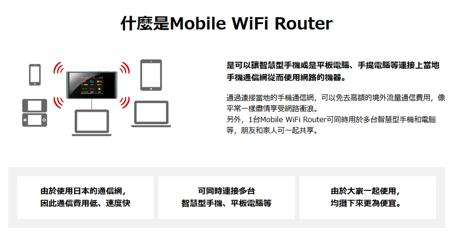 日本wifi租借 