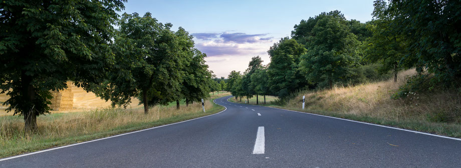 Bild von einer Landstraße