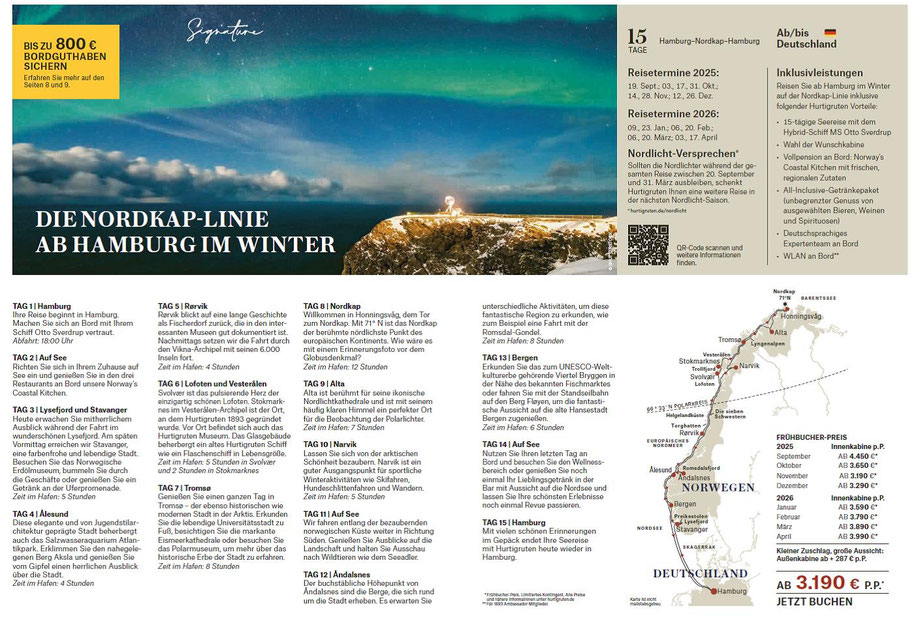 Hurtigruten und Singer Reisen & Versicherungen über 170 Jahre Erfahrungen in Sachen Reisen...