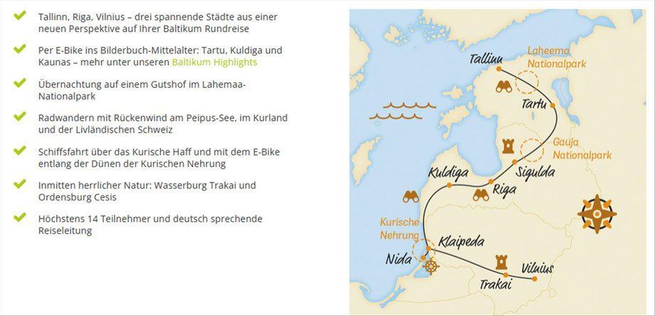 Radreisen Baltikum jetzt bei uns buchen...
