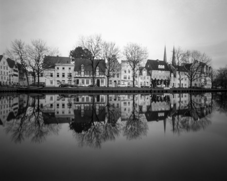 large format pinhole photo of the Malerwinkel in Lübeck