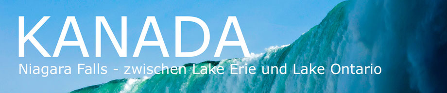 Die Niagara Fälle, zwischen dem Eriesee und Ontariosee ... 