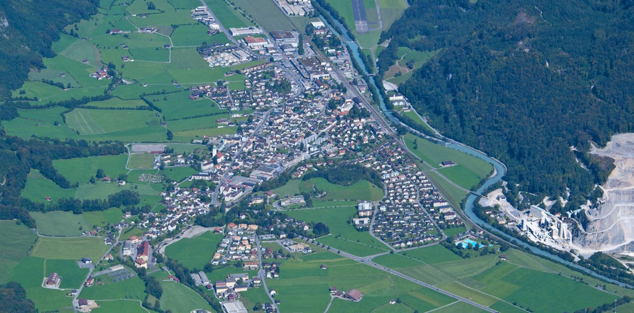 Netstal, vom Vorderglärnisch aus. Aufnahme vom 10. September 2011