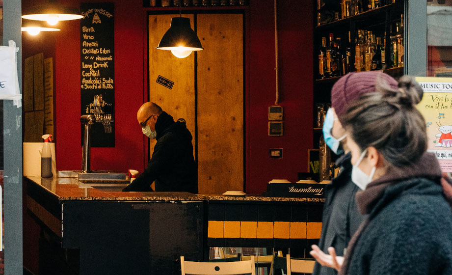 Bar während der Corona-Pandemie