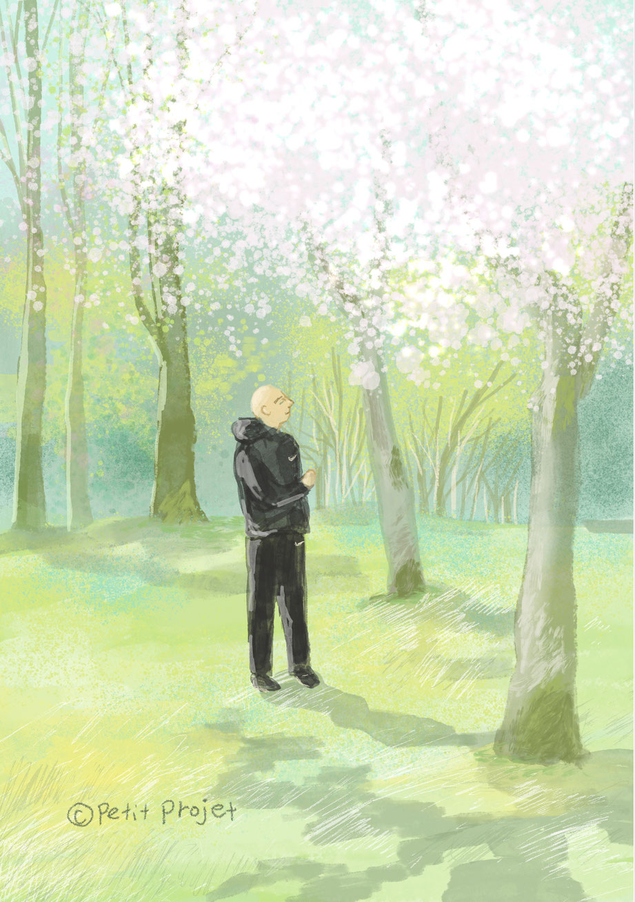 桜の森の朝　Mon mari 2023 3月27日