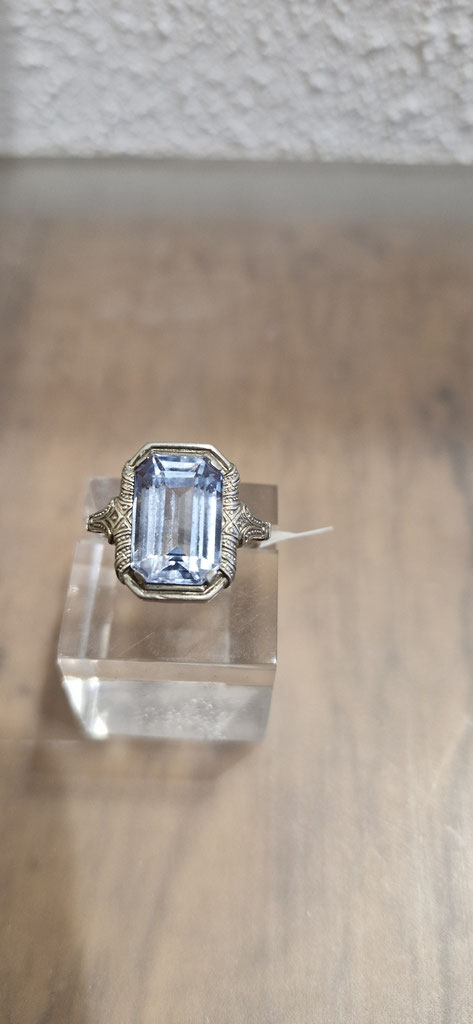 Blau Topas Ring 2 Silber