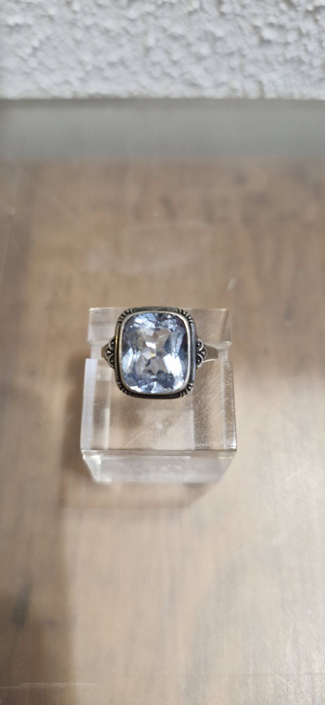 Blau Topas Ring 1 Silber