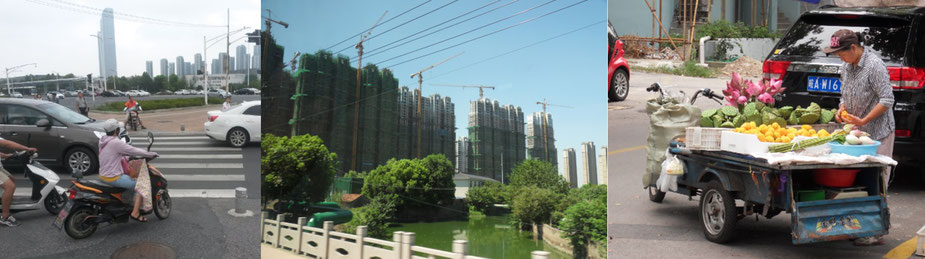 Sonnenschutz auf dem E-Roller, Massiver Wohnungsbau in Wuxi, Lotusverkauf