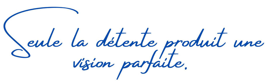 Tout effort de voir s’accompagne nécessairement de fixité et donc d’un défaut de la vision.