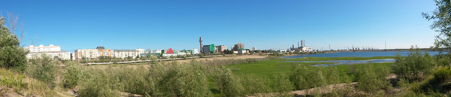 Panorama von Jaktusk und Weltkriegsdenkmal