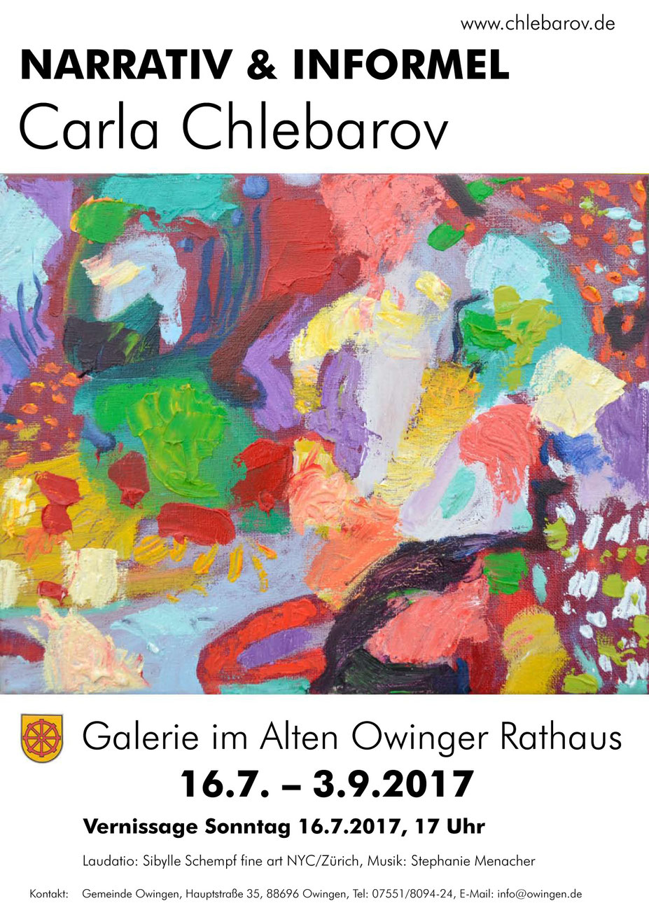 Carla Chlebarov - Galerie im Alten Owinger Rathaus 2017