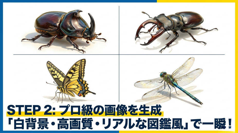 STEP2 ChatGPTで昆虫の画像を作る