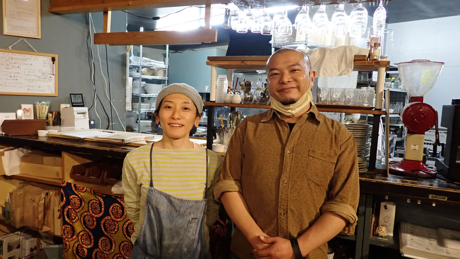 国分寺カフェスローのお二人。まだまだ大勢の大所帯です。