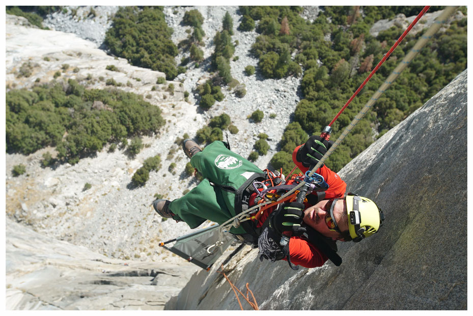 Enock working his way up El Capitan; one pull-up at the time (picture courtesy of Enock Glidden)