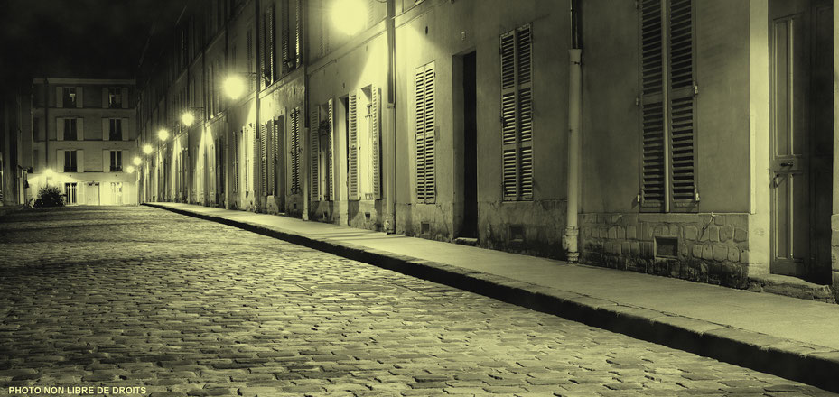 Pavés d'enfer, Paris, photo non libre de droits