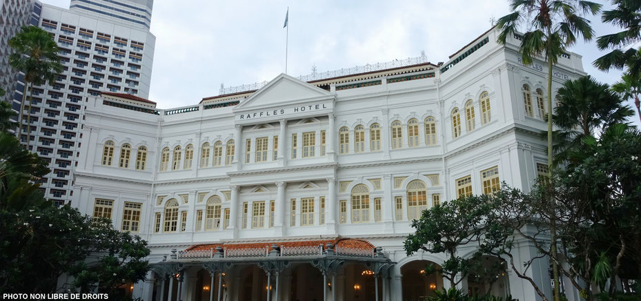 Raffles Hôtel, Singapour, photo non libre de droits