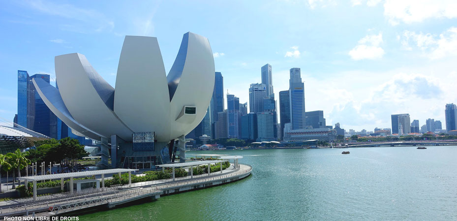 Le Singapour du futur, photo non libre de droits