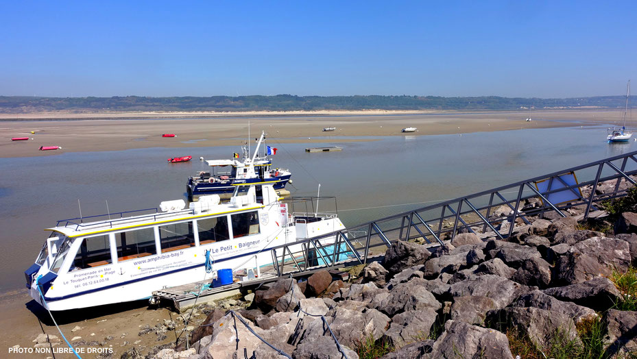 Marée basse en Baie de Canche, Le Touquet, photo non libre de droits