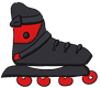Sketchnote auf dem iPad: Rollschuhe, Rollerskates | Claudia Karrasch | Bonn