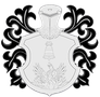 Design vom Wappen für ein Wappenring oder Siegelring in der Ausführung MIDI