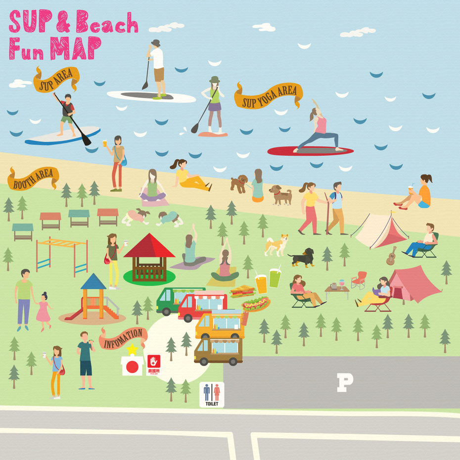 滋賀 守山 でSUP(サップ)もYOGA(ヨガ)も楽しめるイベント マップ