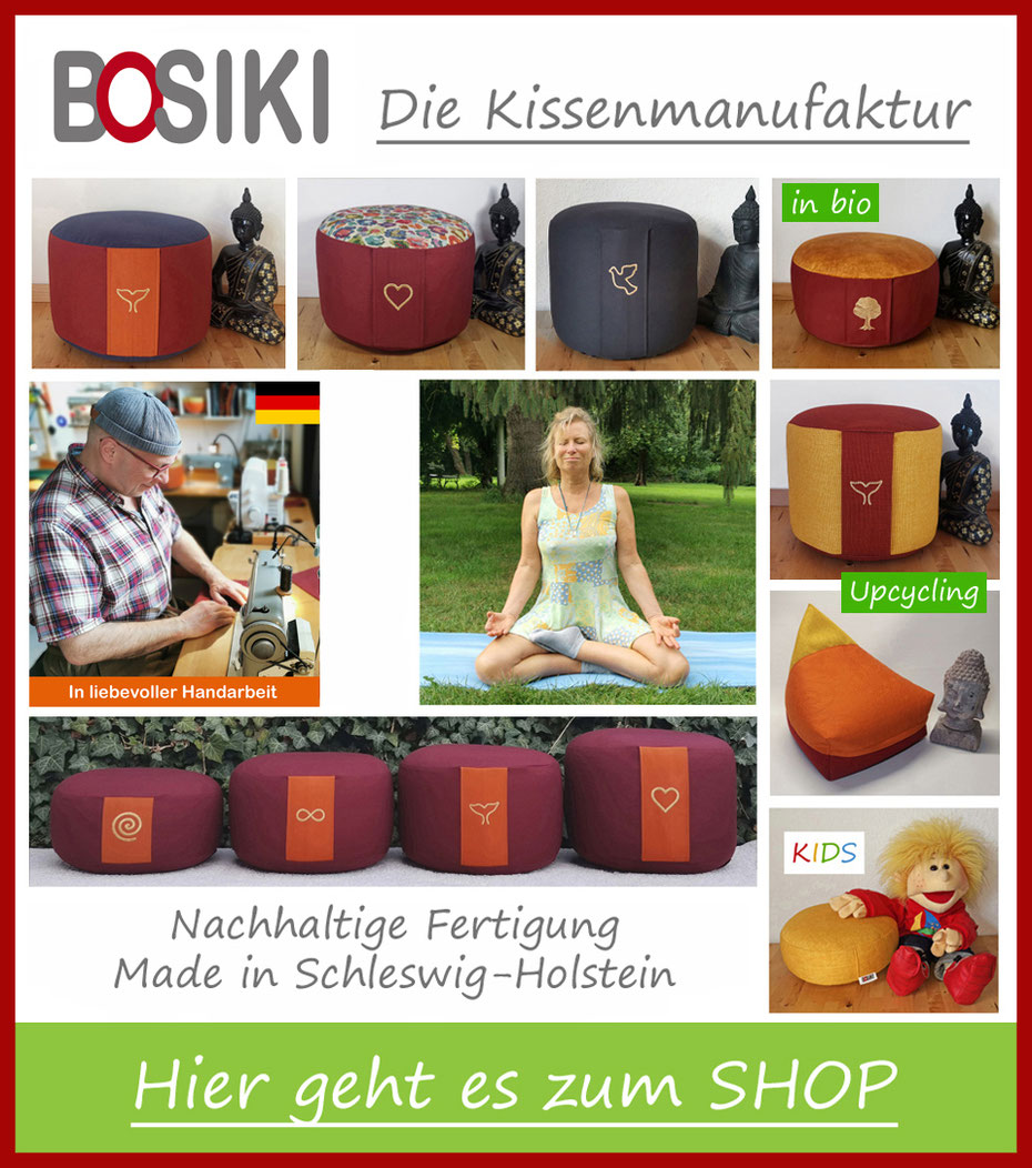 Nachhaltige Meditationskissen, Yogakissen aus Schleswig-Holstein