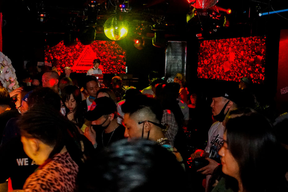 マイクラ 人気アイテム 6周年記念 ありがたく クラブ ディスコ アシッドクラブ ポロシャツ ACID CLUB トップス