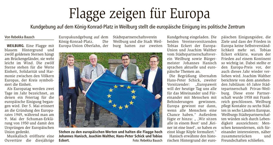 Quelle: Europa Kundgebung 10.05.2023_Weilburger_Tageblatt_Seite_11