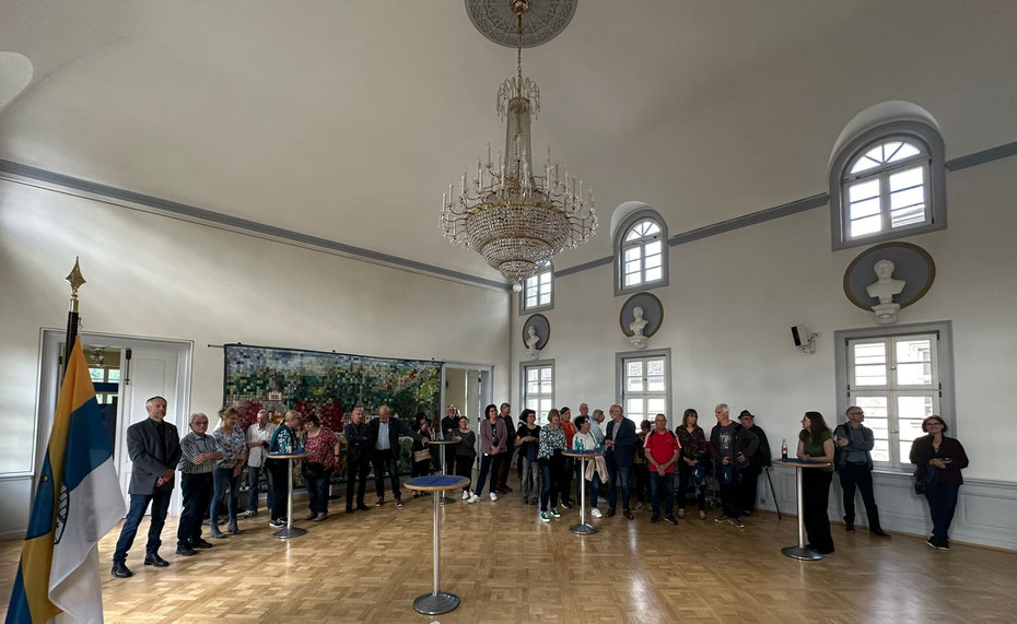 ©Privat - Begrüßung der Gäste aus Privas in der Aula des Komödienbau