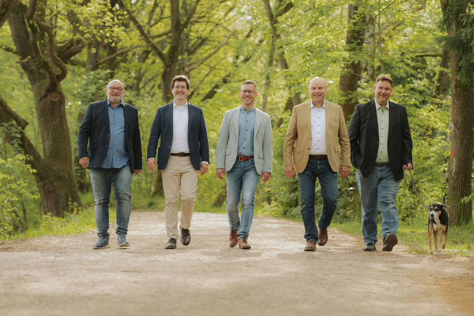 von links nach rechts: Alfred Kubocz, Christof Wenzel, Robert Engelmann, Peter Hahne, Steffen Kirchmann © Nigel Treblin